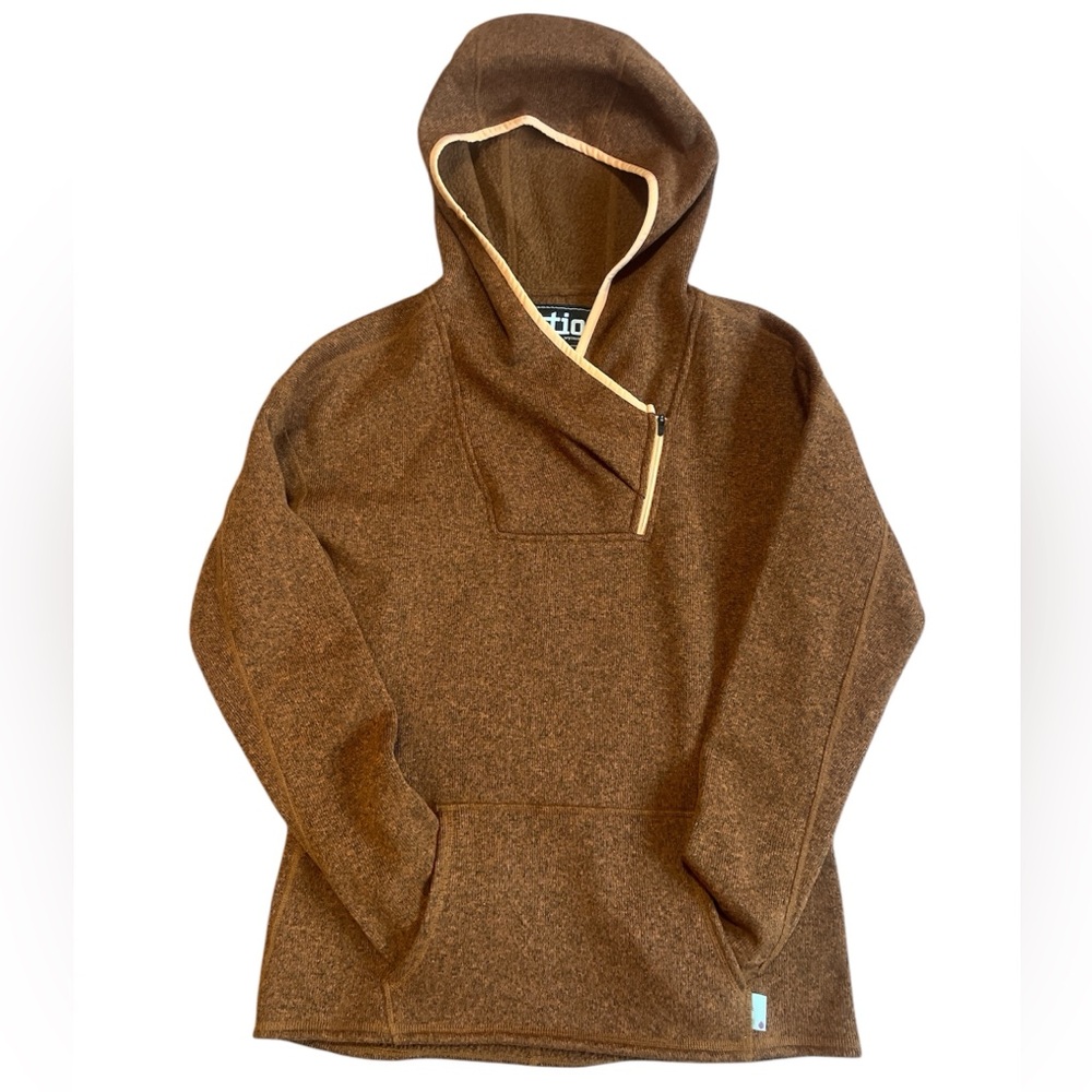 STIO WOMEN’S SWEETWATER FLEECE HOODIE IN SADDLE HEATHER. SIZE MEDIUM. NWT